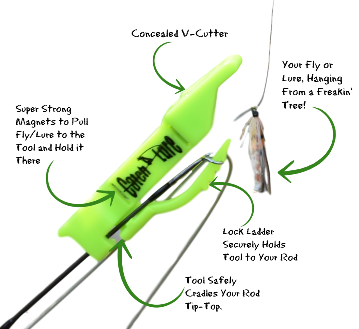 CatchALure lure retriever tool to get your snagged lures and hooks back!